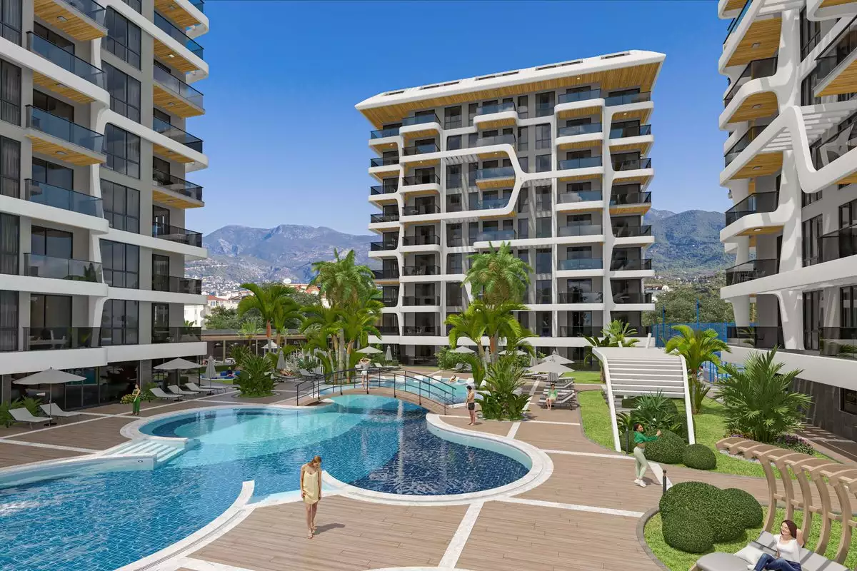 Квартира 58м² в Турции, Тосмур. Стоимостью 265500€ аренда фото-1