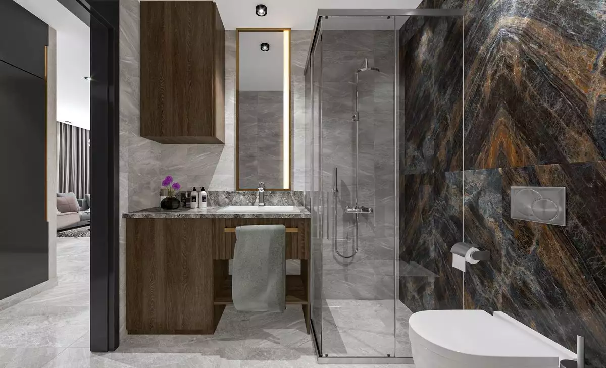 Квартира 58м² в Турции, Тосмур. Стоимостью 265500€ аренда фото-41