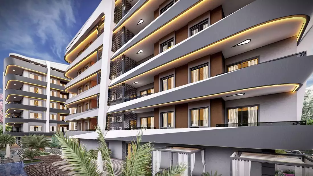 Квартира 52м² в Турции, Газипаша. Стоимостью 129000€ аренда фото-6