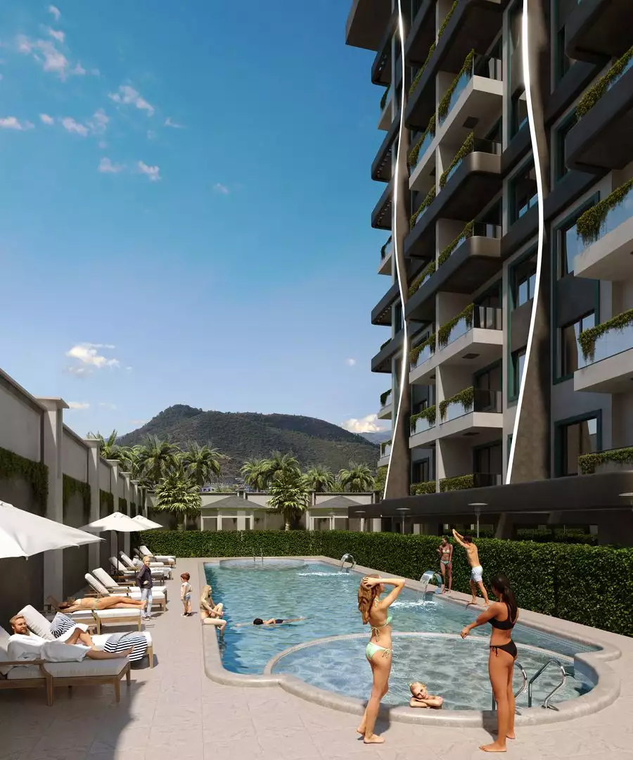 Квартира 43м² в Турции, Газипаша. Стоимостью 114000€ аренда фото-2