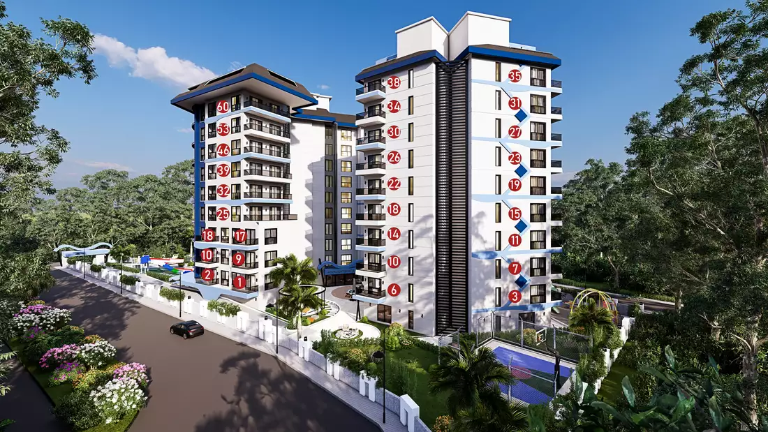 Квартира 50м² в Турции, Авсаллар. Стоимостью 108200€ аренда фото-2