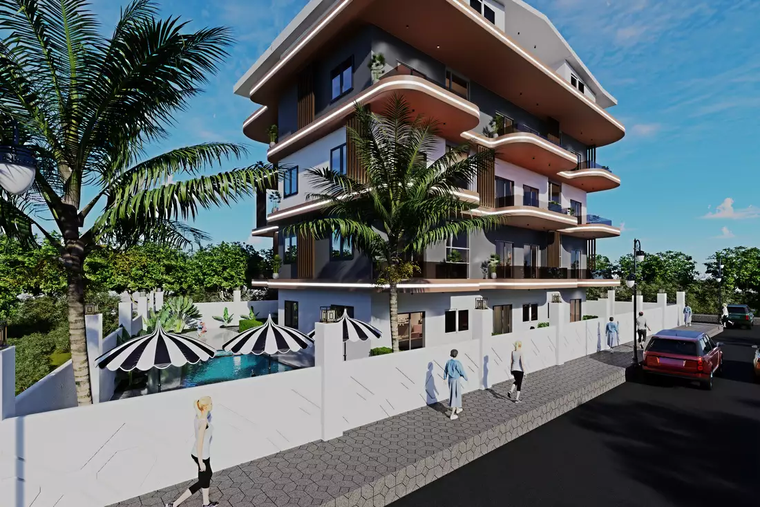 Квартира 43м² в Турции, Газипаша. Стоимостью 140000€ аренда фото-3