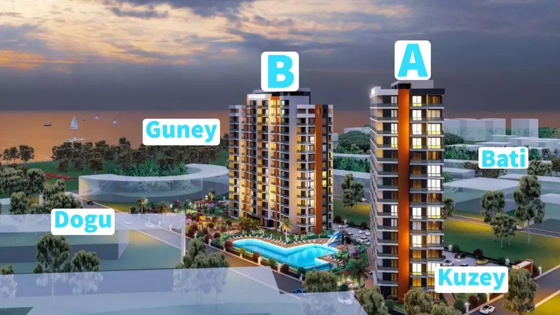 Квартира 56м² в Турции, Мерсин. Стоимостью 75000€ аренда фото-2