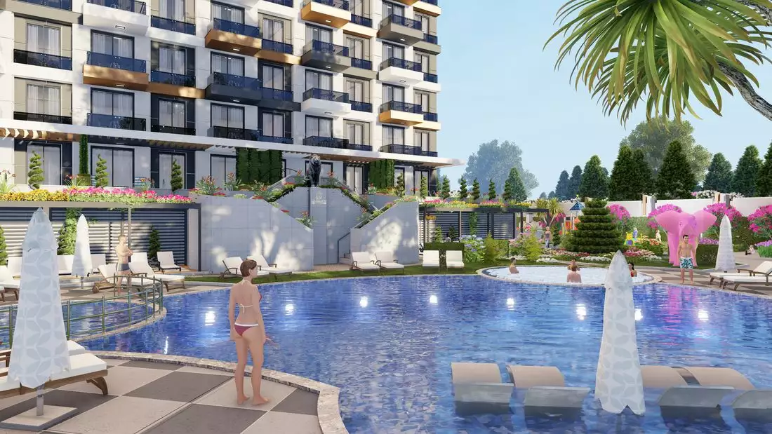 Квартира 48м² в Турции, Газипаша. Стоимостью 136000€ аренда фото-12