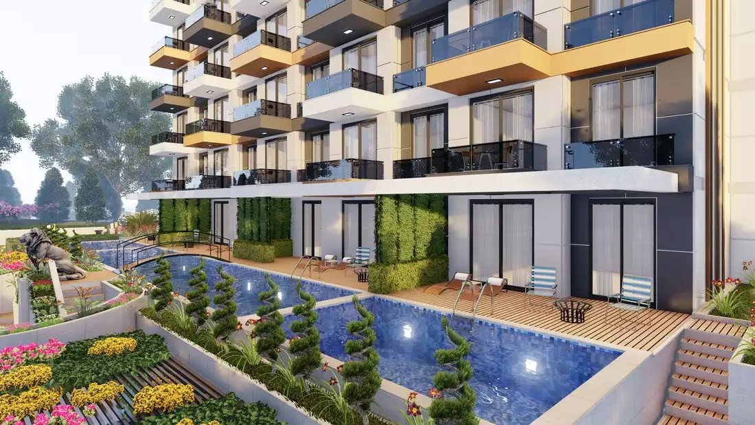 Квартира 48м² в Турции, Газипаша. Стоимостью 136000€ аренда фото-15