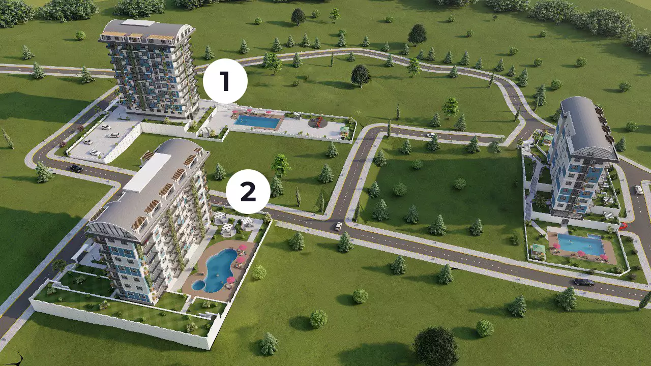 Квартира 53м² в Турции, Демирташ. Стоимостью 89000€ аренда фото-1