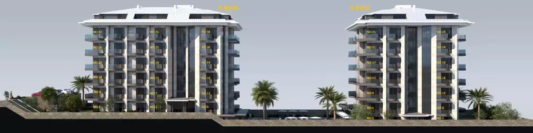 Квартира 61м² в Турции, Махмутлар. Стоимостью 265000€ аренда фото-8