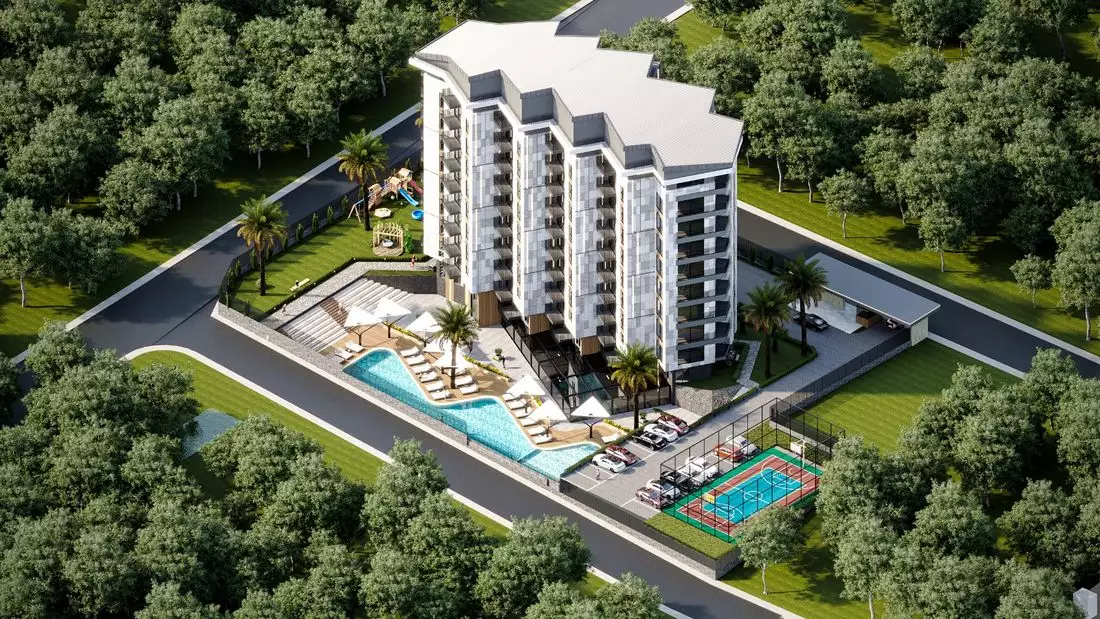 Квартира 54м² в Турции, Газипаша. Стоимостью 110000€ аренда фото-1