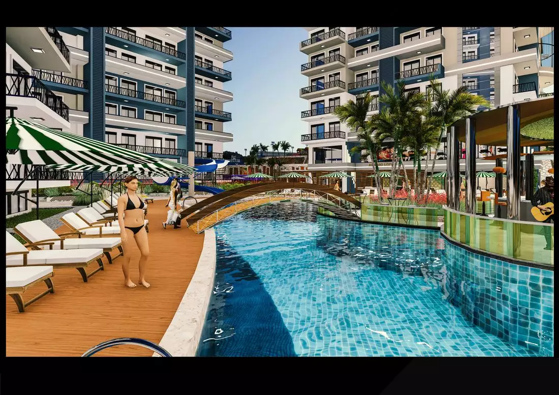 Квартира 64м² в Турции, Махмутлар. Стоимостью 125000€ аренда фото-7