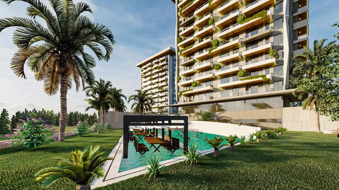 Квартира 67м² в Турции, Махмутлар. Стоимостью 143000€ аренда фото-5