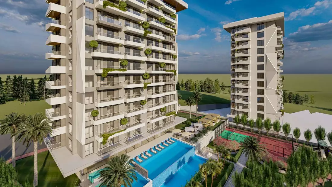 Квартира 67м² в Турции, Махмутлар. Стоимостью 143000€ аренда фото-11