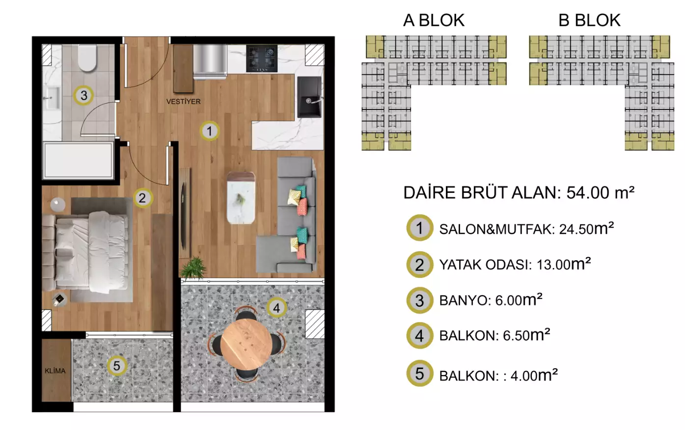 Квартира 35м² в Турции, Мерсин. Стоимостью 43000€ аренда фото-13