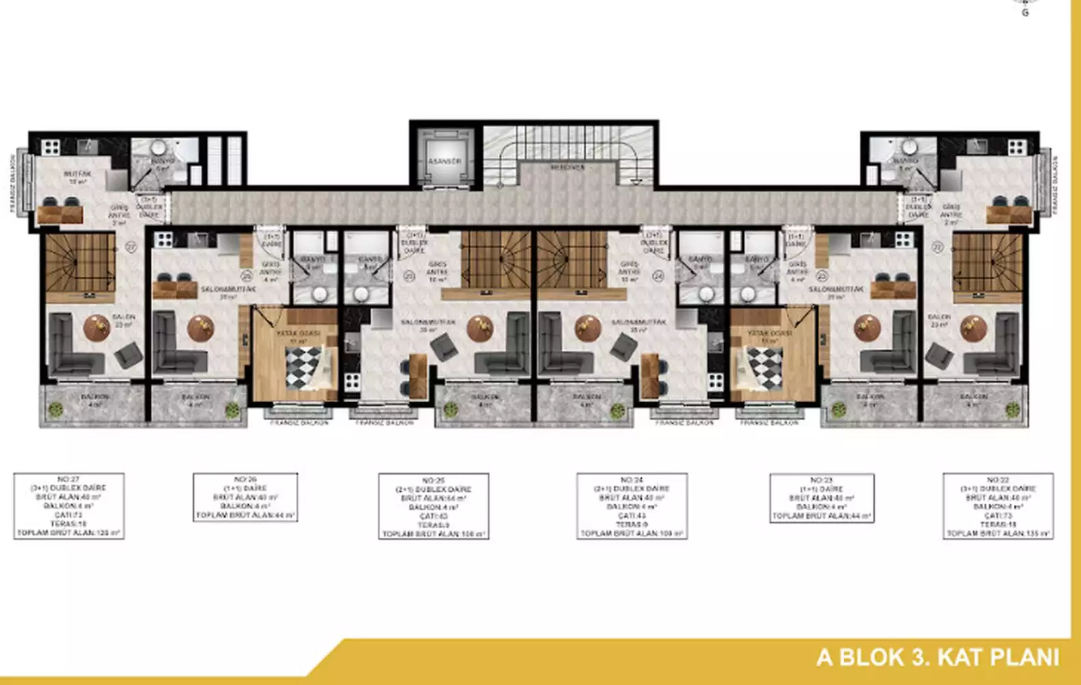 Квартира 44м² в Турции, Паяллар. Стоимостью 119000€ аренда фото-17