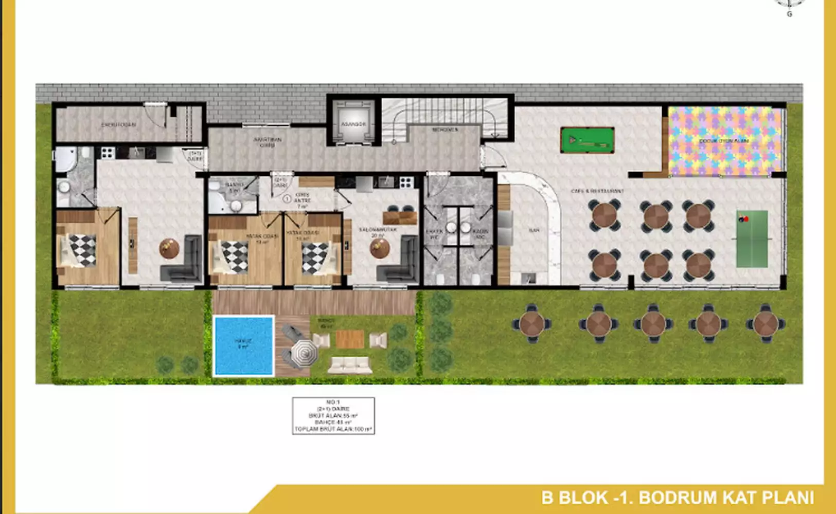 Квартира 44м² в Турции, Паяллар. Стоимостью 119000€ аренда фото-20