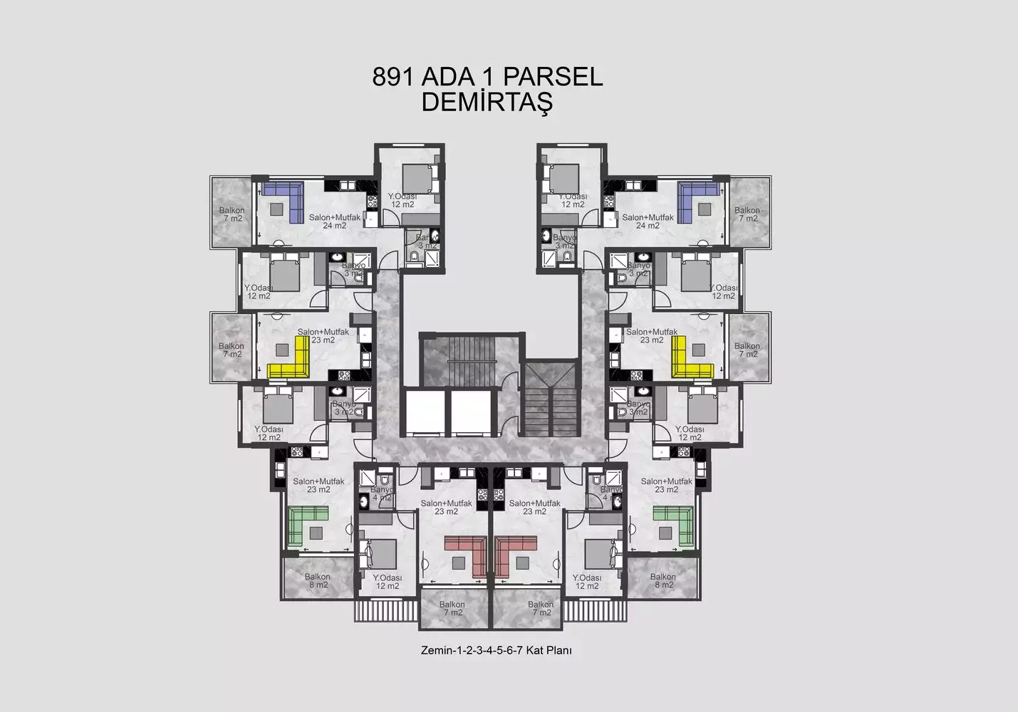 Квартира 53м² в Турции, Демирташ. Стоимостью 95000€ аренда фото-44
