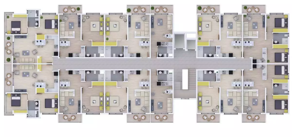 Квартира 35м² в Кипре, Искеле. Стоимостью 185899€ аренда фото-8