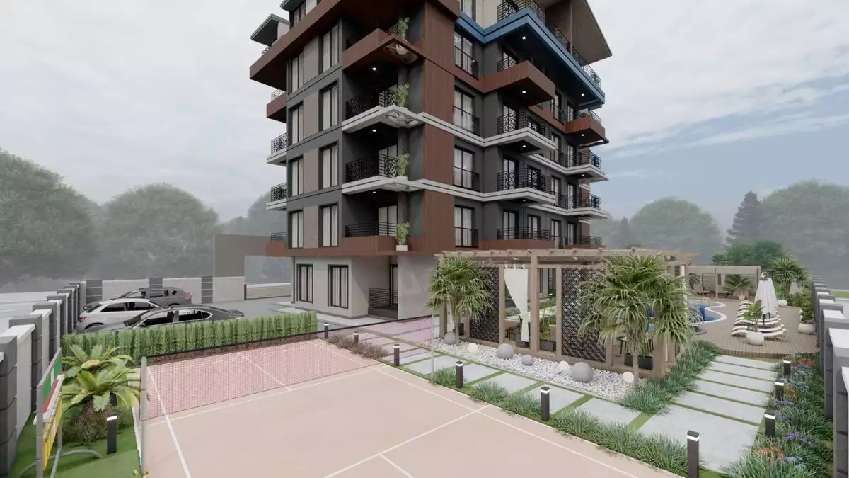 Квартира 45м² в Турции, Газипаша. Стоимостью 108000€ аренда фото-2