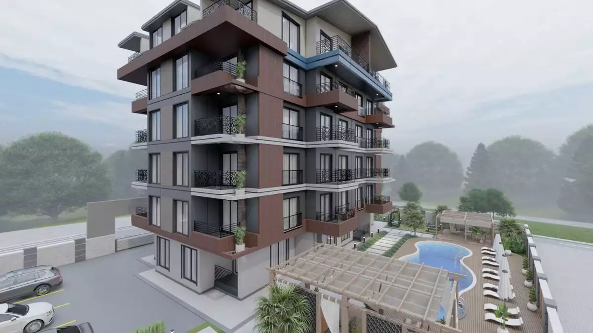 Квартира 45м² в Турции, Газипаша. Стоимостью 108000€ аренда фото-3