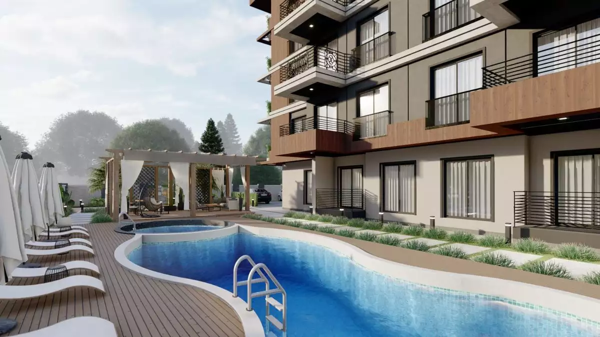 Квартира 45м² в Турции, Газипаша. Стоимостью 108000€ аренда фото-7