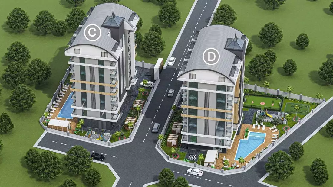 Квартира 44м² в Турции, Авсаллар. Стоимостью 75000€ аренда фото-15