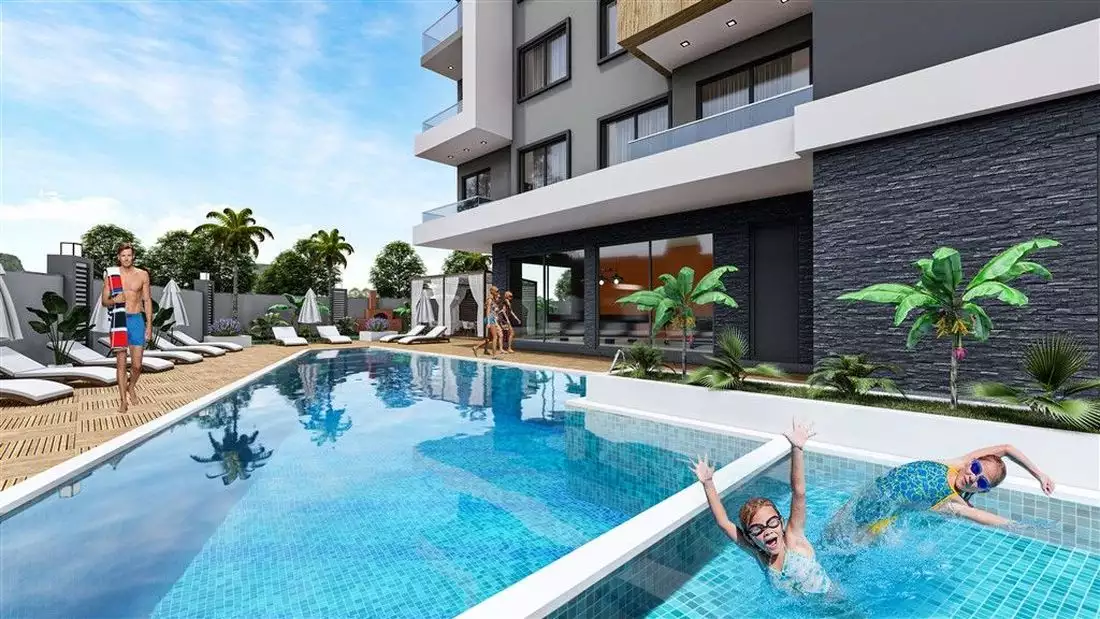 Квартира 44м² в Турции, Авсаллар. Стоимостью 77000€ аренда фото-4