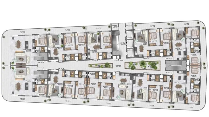 Квартира 30м² в Кипре, Гюзельюрт. Стоимостью 84161£ аренда фото-3