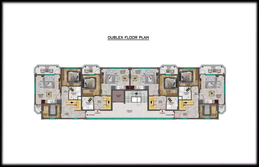 Квартира 65м² в Турции, Махмутлар. Стоимостью 127000€ аренда фото-15