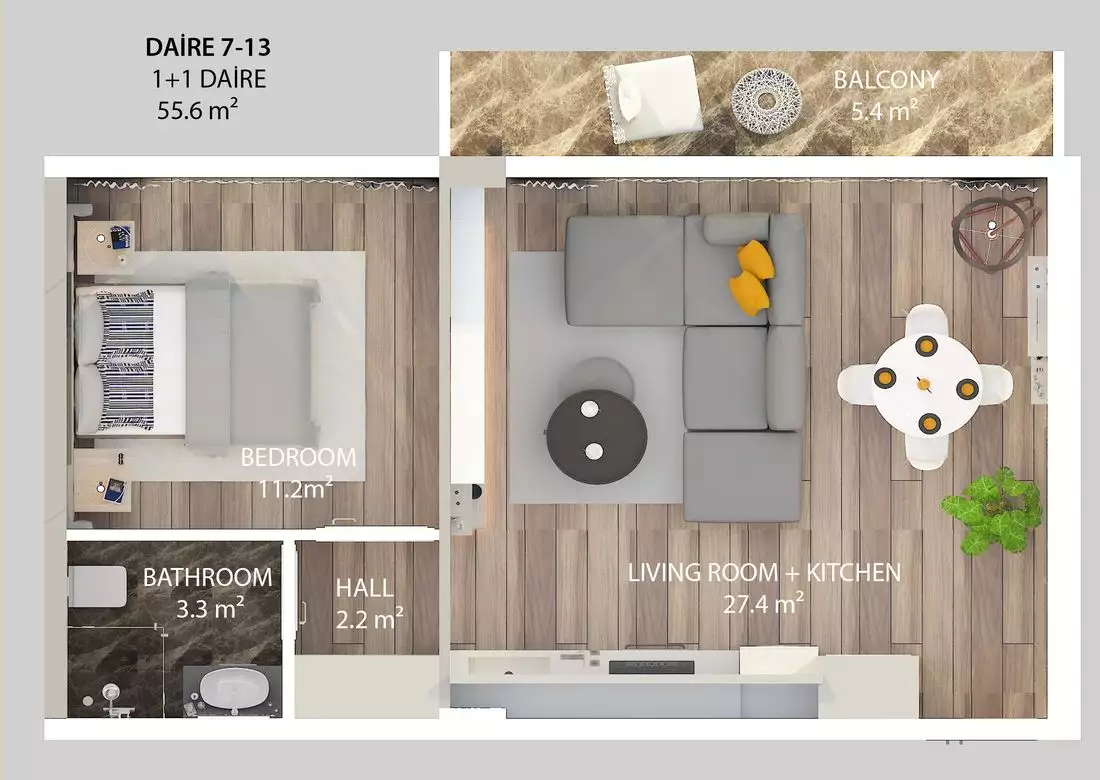Квартира 57м² в Кипре, Кирения. Стоимостью 139860€ аренда фото-23