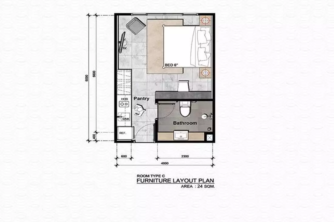 Квартира 24м² в Таиланде, Пхукет. Стоимостью 112581€ аренда фото-7