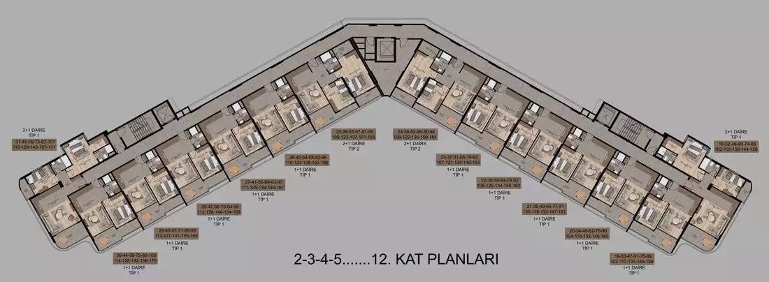 Квартира 70м² в Турции, Мерсин. Стоимостью 75000€ аренда фото-26