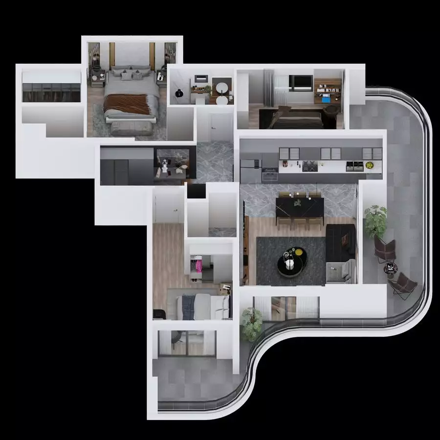 Квартира 70м² в Турции, Мерсин. Стоимостью 75000€ аренда фото-28
