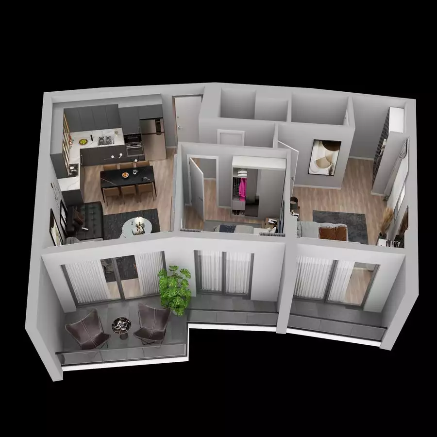 Квартира 70м² в Турции, Мерсин. Стоимостью 75000€ аренда фото-30