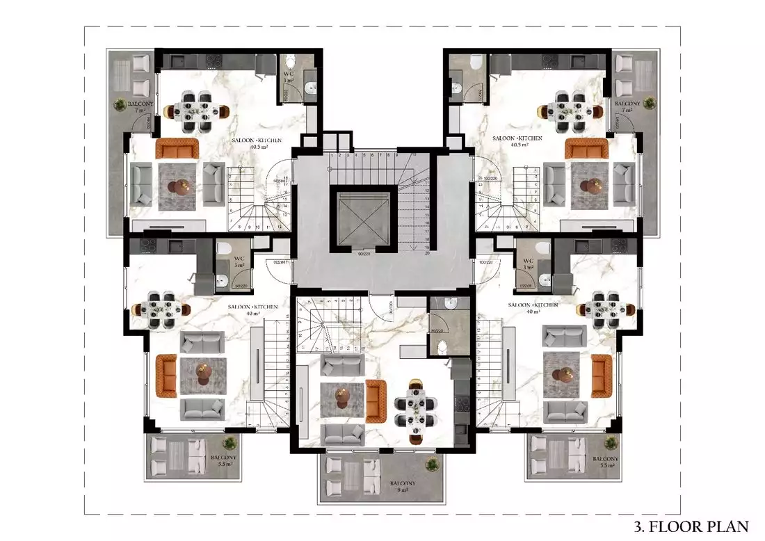 Квартира 50м² в Турции, Паяллар. Стоимостью 85500€ аренда фото-10