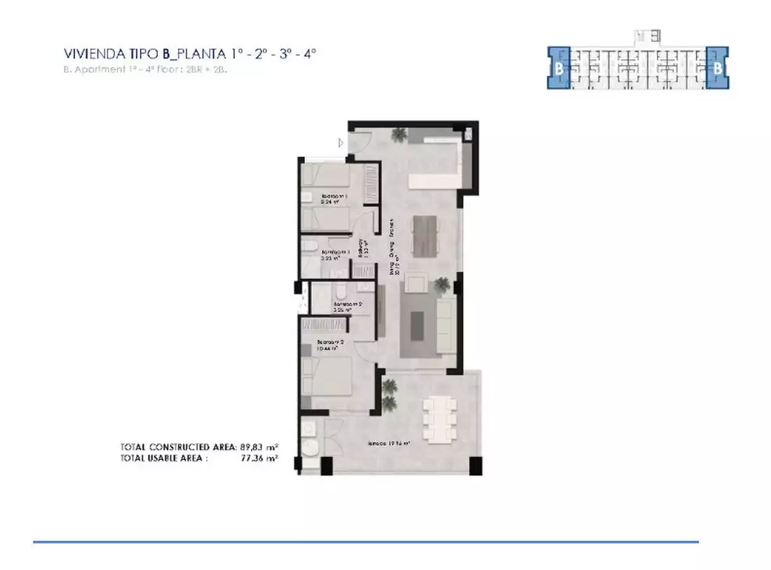 Квартира 89м² в Испании, Торревьеха. Стоимостью 270300€ аренда фото-8