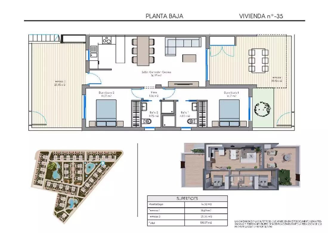 Квартира 131м² в Испании, Торревьеха. Стоимостью 289900€ аренда фото-17