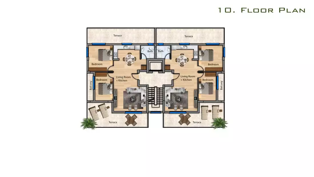 Квартира 55м² в Кипре, Искеле. Стоимостью 192308€ аренда фото-7