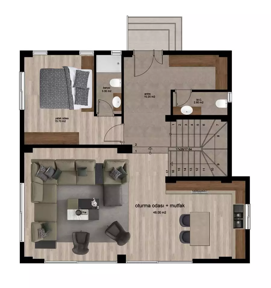 Вилла 213м² в Турции, Мерсин. Стоимостью 595000€ аренда фото-22
