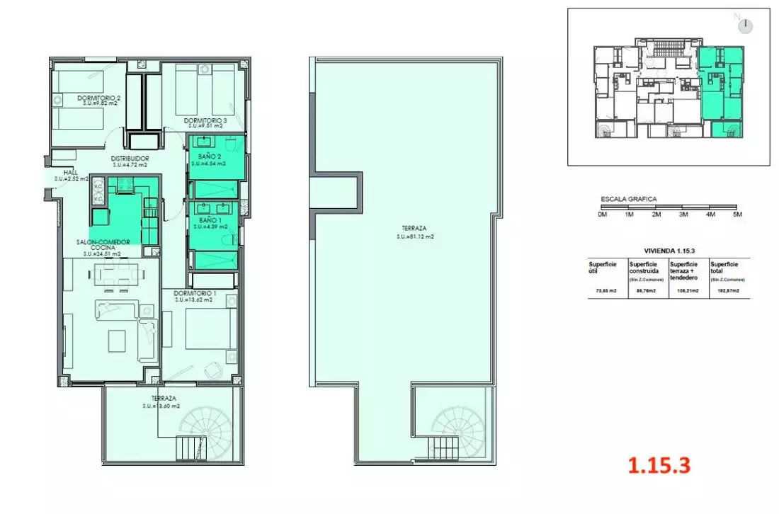 Квартира 98м² в Испании, Аликанте. Стоимостью 540250€ аренда фото-16