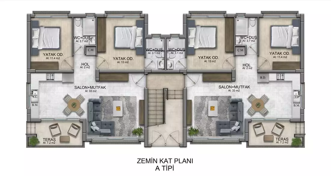 Квартира 85м² в Кипре, Кирения. Стоимостью 198135€ аренда фото-14