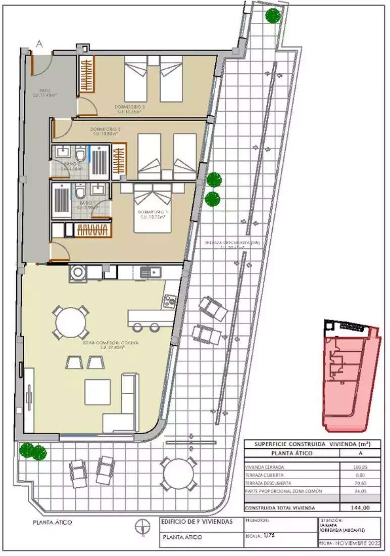 Квартира 144м² в Испании, Торревьеха. Стоимостью 376300€ аренда фото-9
