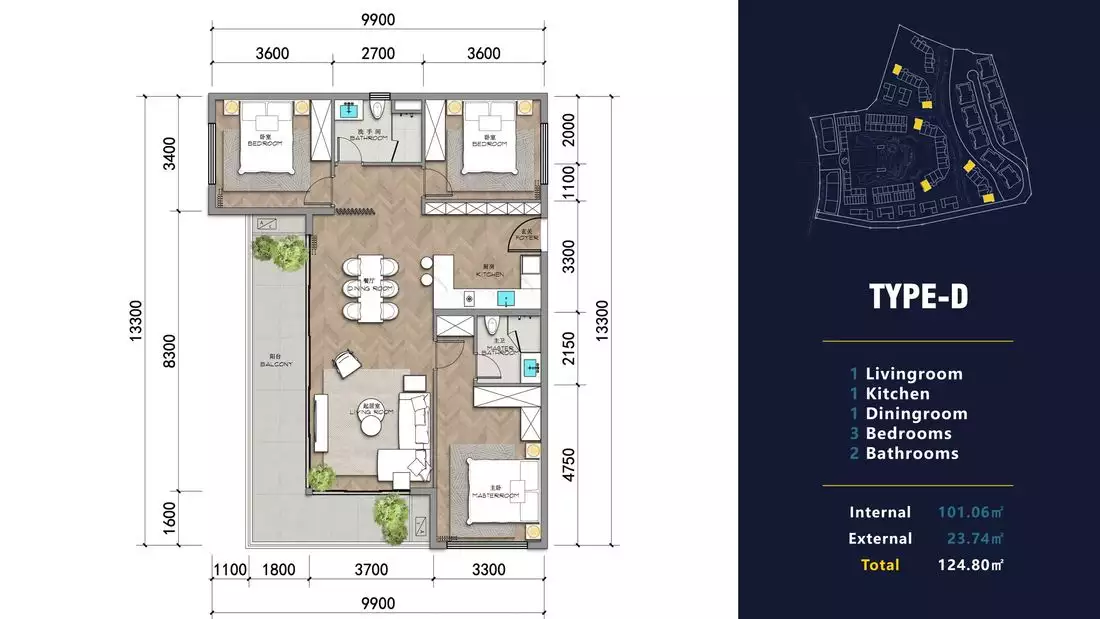 Квартира 37м² в Таиланде, Пхукет. Стоимостью 108226€ аренда фото-23