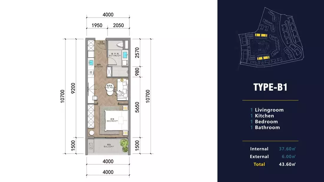 Квартира 37м² в Таиланде, Пхукет. Стоимостью 108226€ аренда фото-26