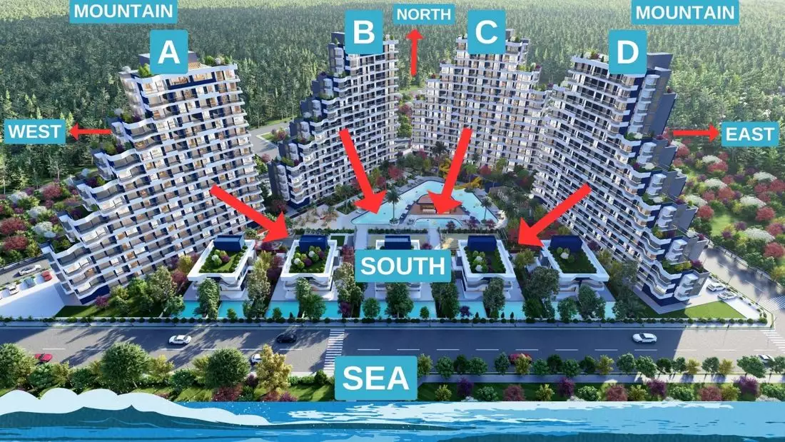 Квартира 45м² в Турции, Мерсин. Стоимостью 68000€ аренда фото-6