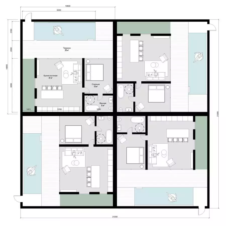 Вилла 50м² в Индонезии, Букит-Улувату. Стоимостью 204293€ аренда фото-14
