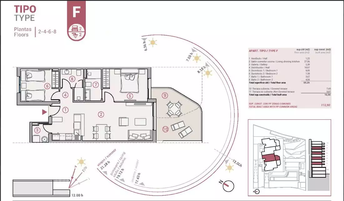 Квартира 76м² в Испании, Аликанте. Стоимостью 319000€ аренда фото-10