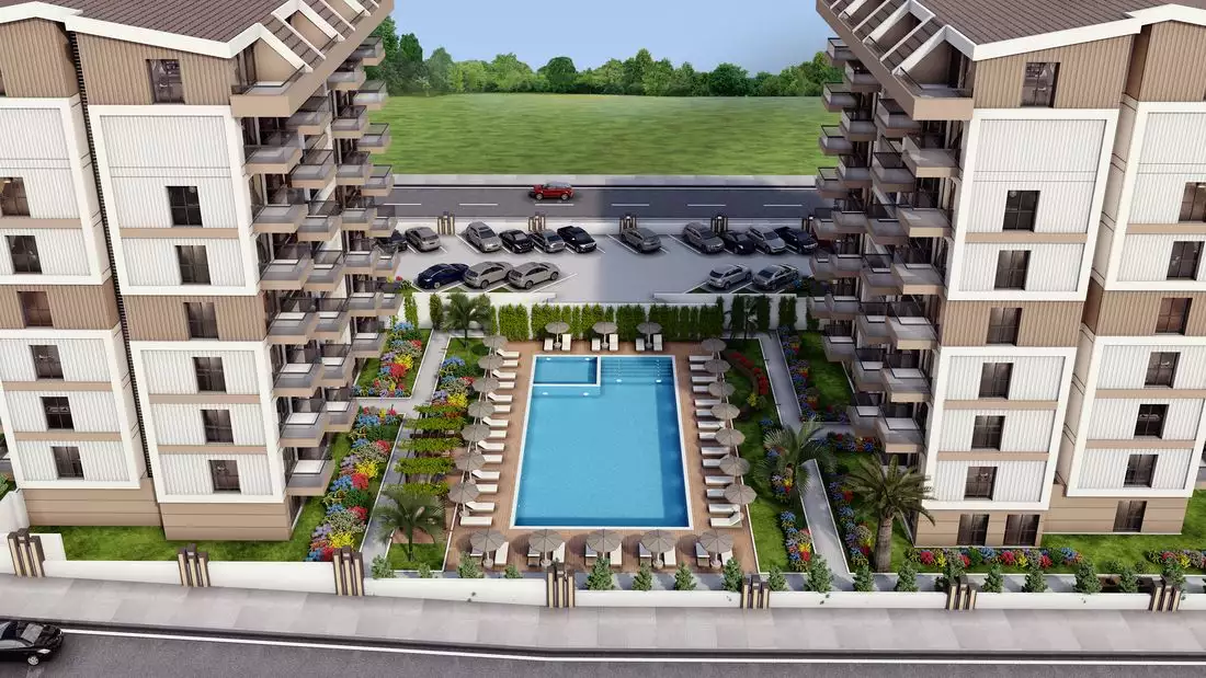 Квартира 53м² в Турции, Газипаша. Стоимостью 105000€ аренда фото-2