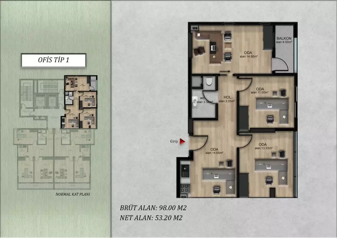 Квартира 350м² в Турции, Мерсин. Стоимостью 182000€ аренда фото-13