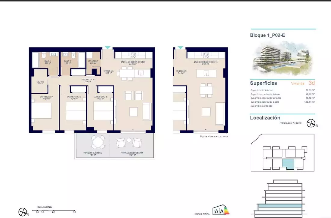 Квартира 92м² в Испании, Аликанте. Стоимостью 348000€ аренда фото-15