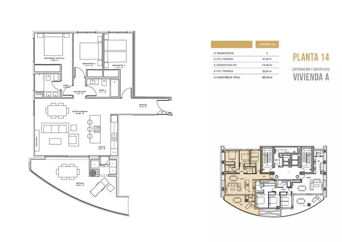 Квартира 115м² в Испании, Бенидорм. Стоимостью 1550000€ аренда фото-14