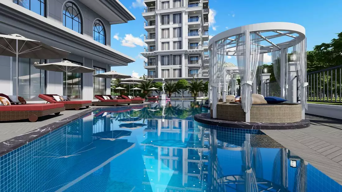 Квартира 62м² в Турции, Махмутлар. Стоимостью 210000€ аренда фото-5